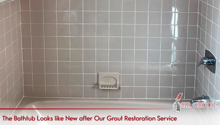 Before and after Our Grout Cleaning in Middletown, CT