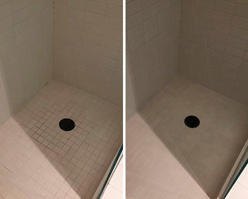 Before and After Our Shower Caulking Services in Plainville, CT