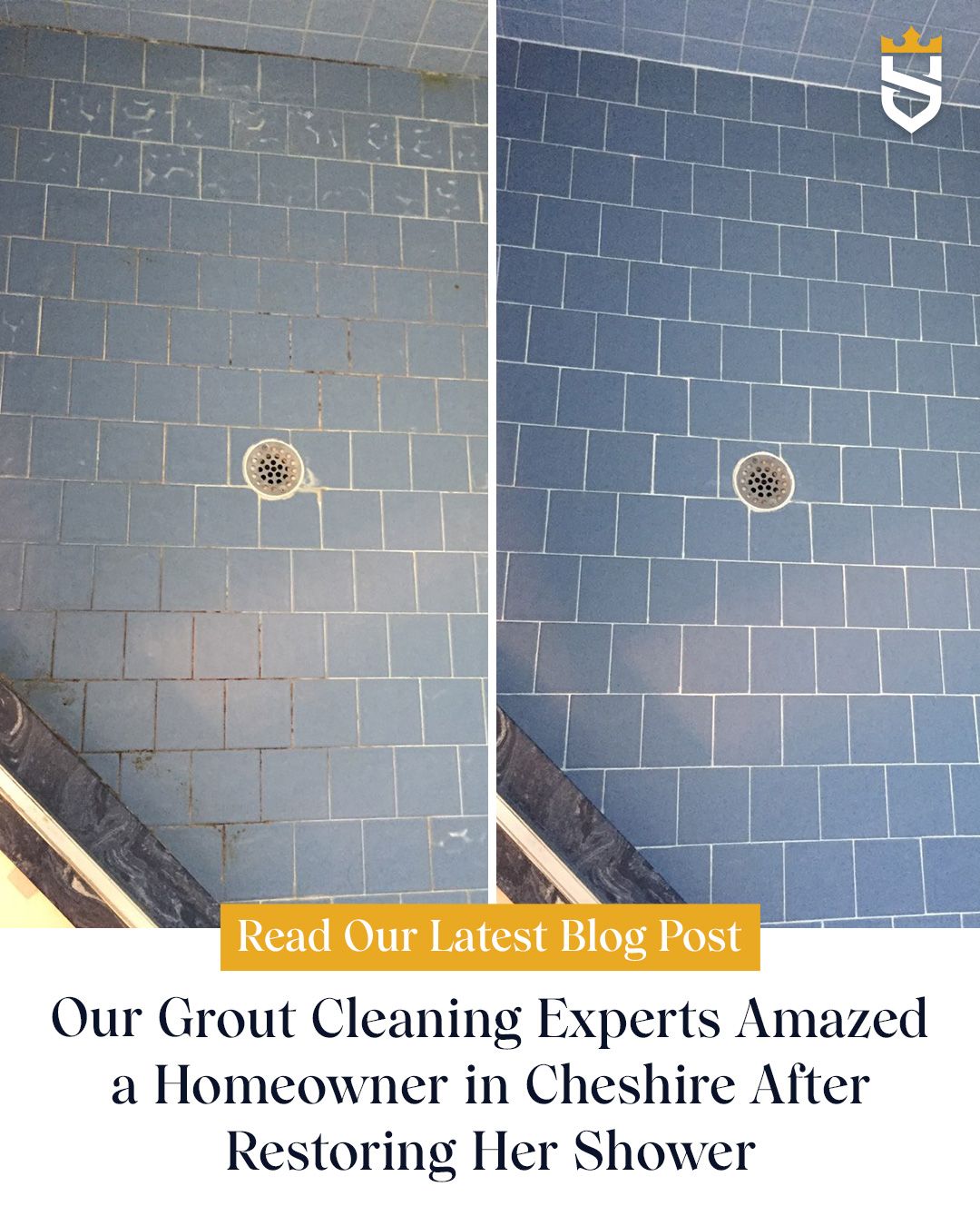 Our Grout Cleaning Experts Amazed a Homeowner in Cheshire After Restoring Her Shower