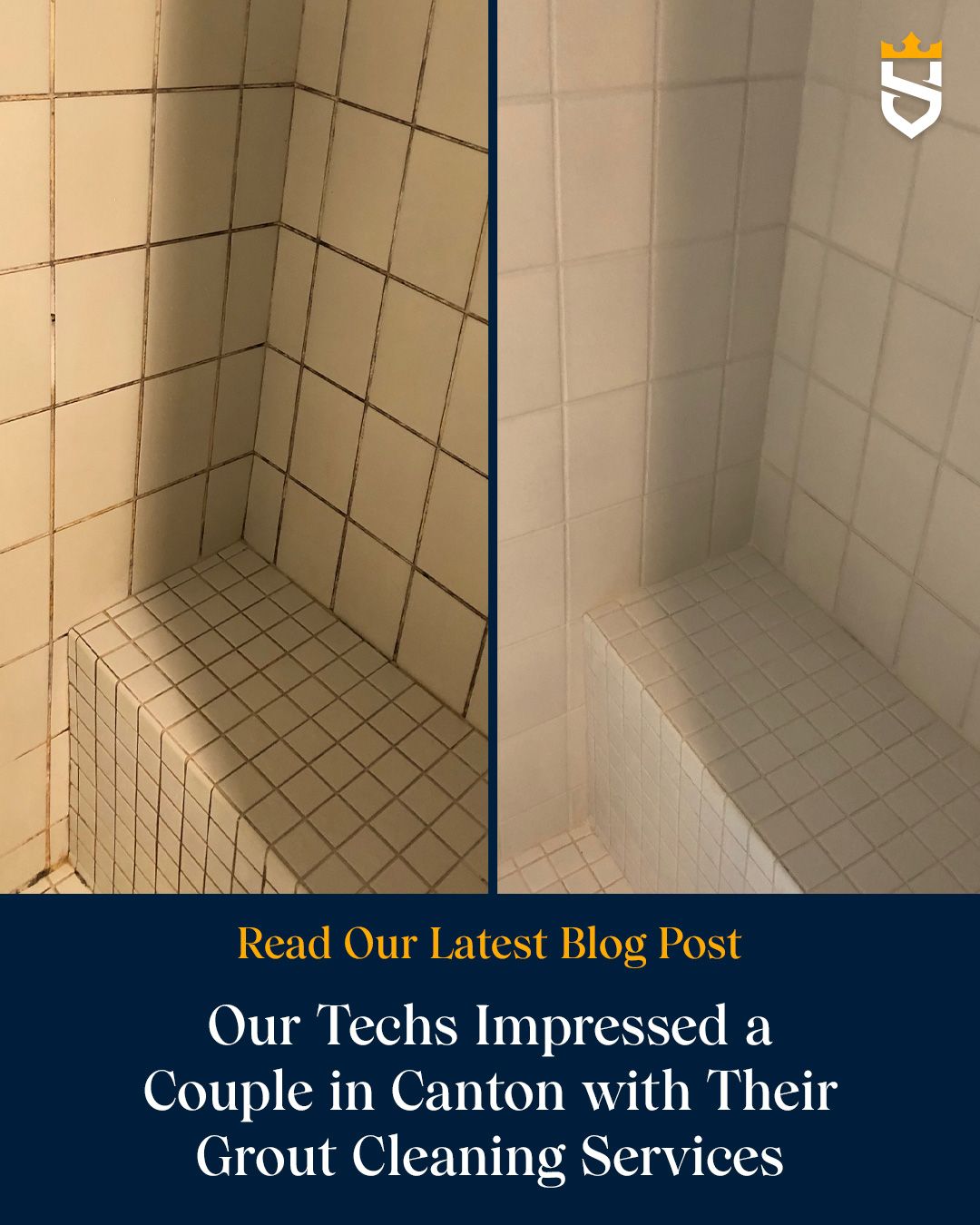 Our Techs Impressed a Couple in Canton with Their Grout Cleaning Services