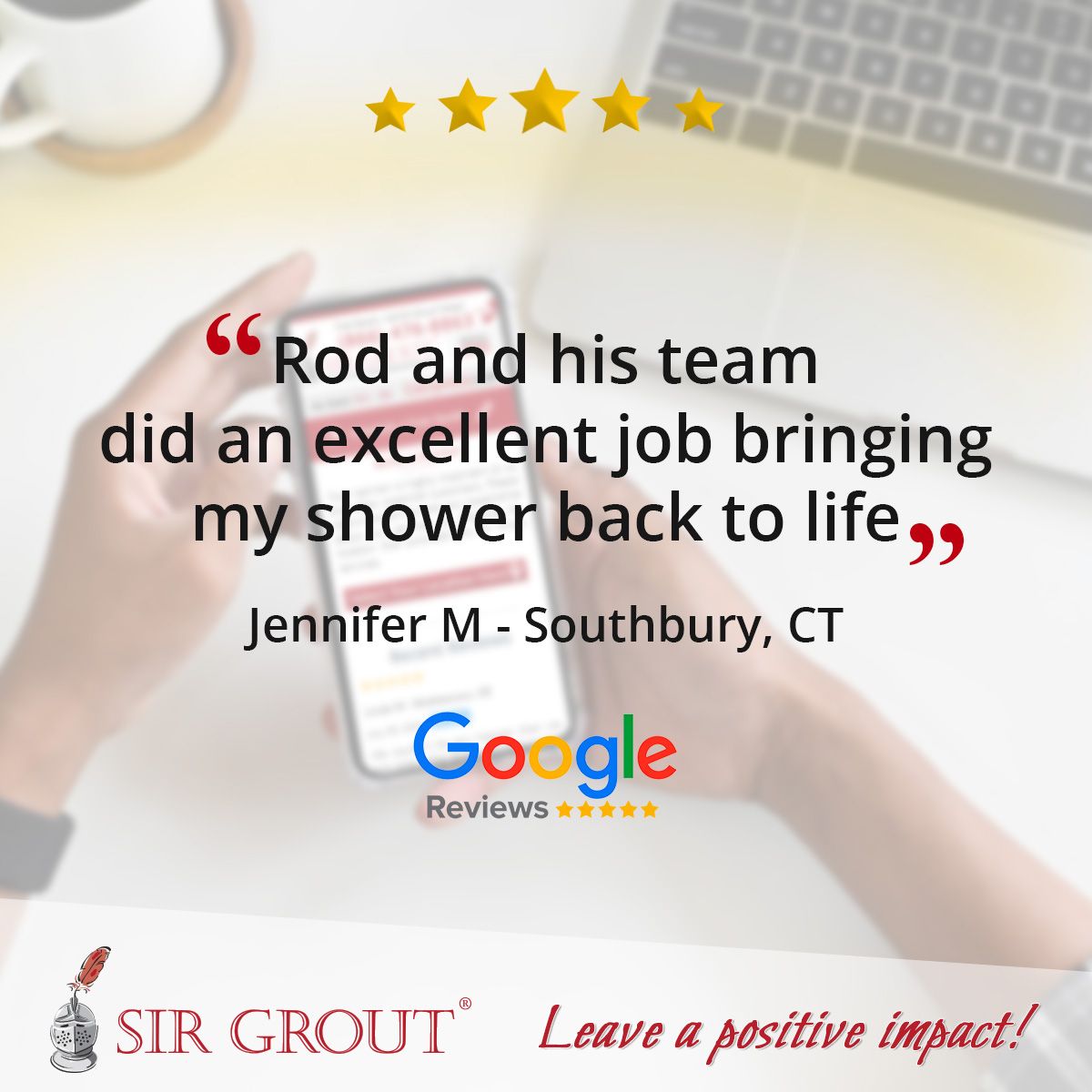 Rod and his team did an excellent job bringing my shower back to life
