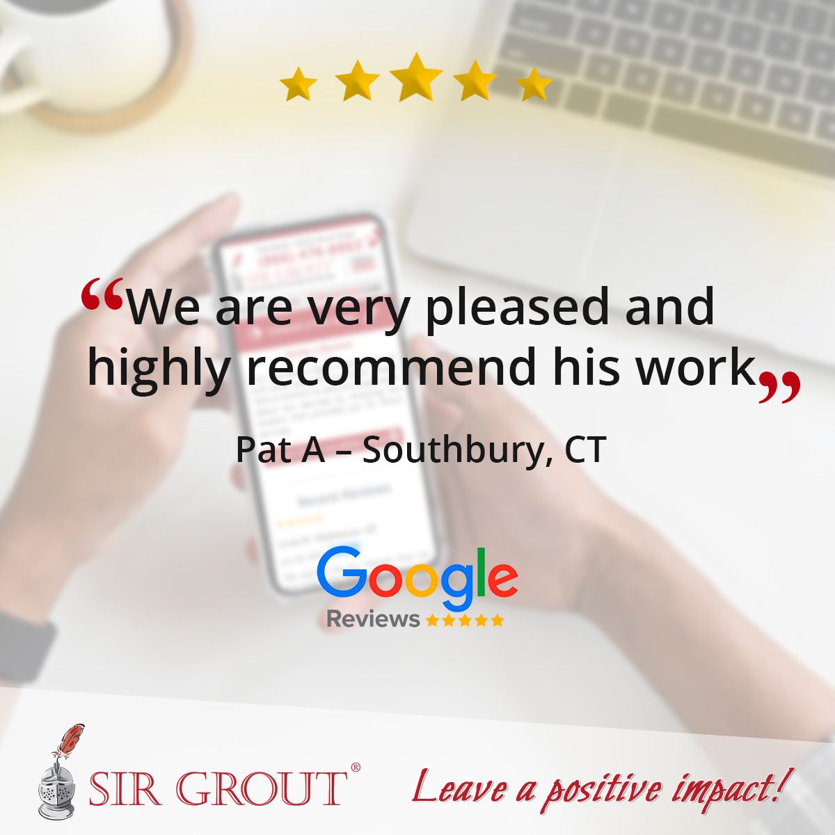 We are very pleased and highly recommend his work.